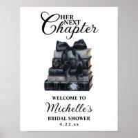 Elegant Gothic Book Themed Bridal Shower 