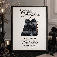 Elegant Gothic Book Themed Bridal Shower 