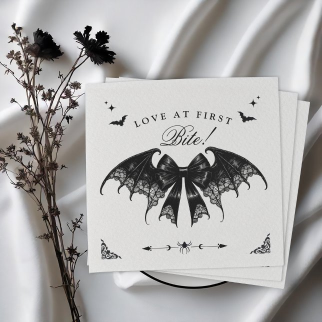 Elegant Gothic Bridal Shower Napkins (Creator Uploaded)