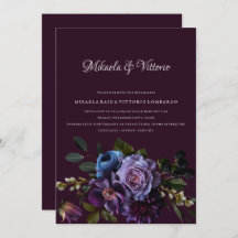 Elegant Gothic Dark Flower Wedding