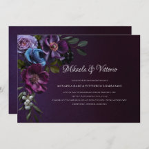 Elegant Gothic Dark Flower Wedding