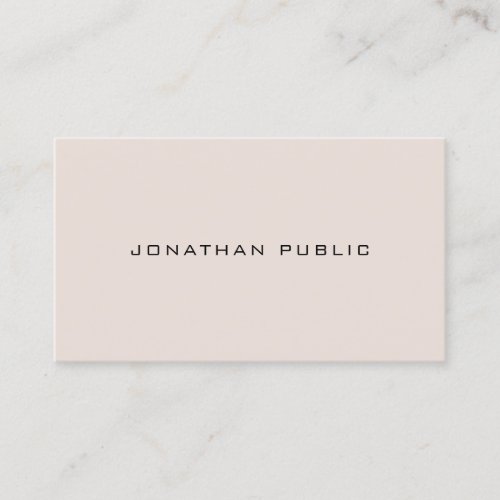 Elegant Gothic Font Minimalist Plain Professional Business Card