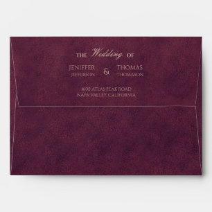 Elegant Gothic Halloween Wedding Envelope