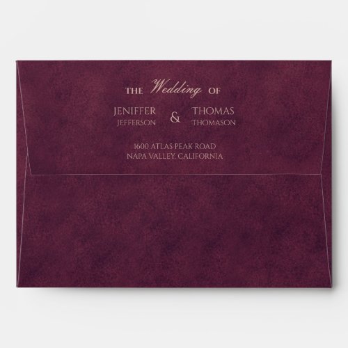 Elegant Gothic Halloween Wedding Envelope