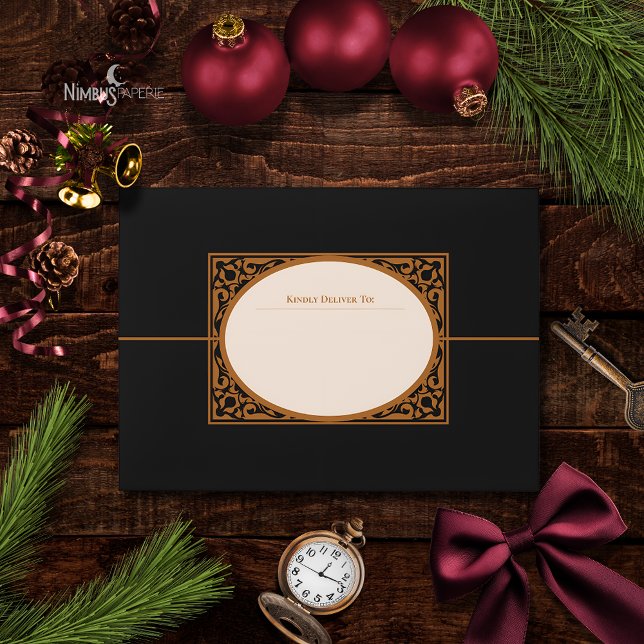 Elegant Gothic Return Address Envelope (Creator Uploaded)