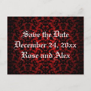 Elegant Gothic Save the Date postcard