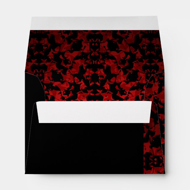 Elegant Gothic wedding Envelope (Back (Bottom))