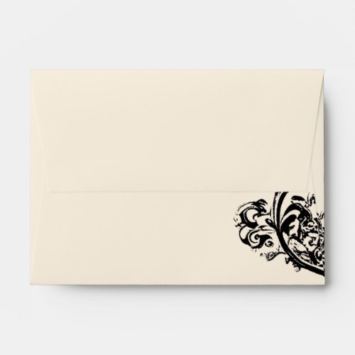 Elegant Gothic Wedding Envelope