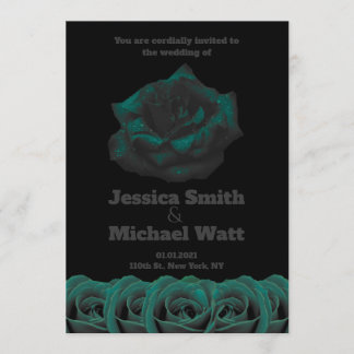 Elegant Gothic Wedding Invitation