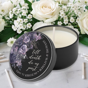 Elegant Gothic Wedding Mini Candle Favors