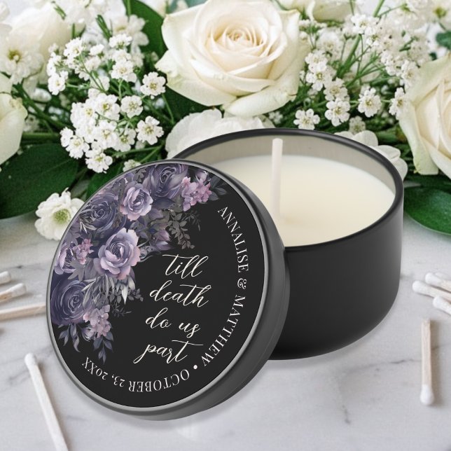 Elegant Gothic Wedding Mini Candle Favors (Elegant Gothic Wedding Mini Candle Favors)