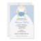Elegant Gown Bridal Shower Invitation (Blue)