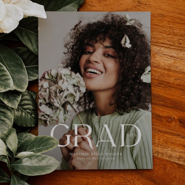 Elegant Grad Overlay Text Graduation Announcement (Creator Uploaded)