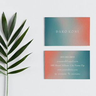 Elegant gradient business card