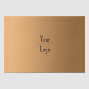 Elegant Gradient Golden with Custom Logo Tissue Paper
