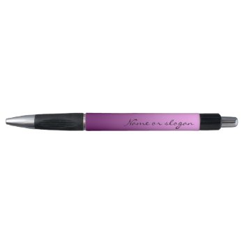 Elegant Gradient Pink With Custom Text Pen by KreaturShop at Zazzle