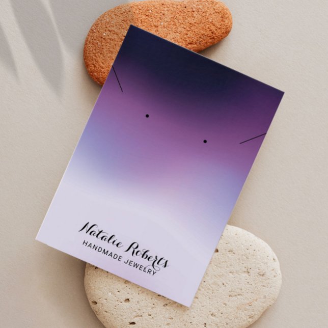 Elegant Gradient Purple Jewelry Earring Display (Creator Uploaded)