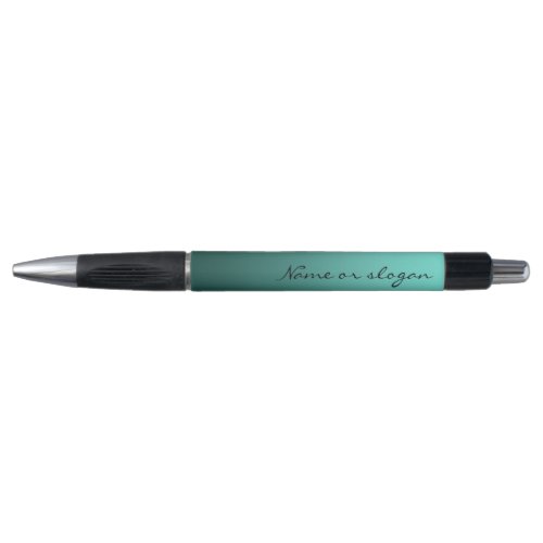 Elegant Gradient Teal with Custom Text Pen