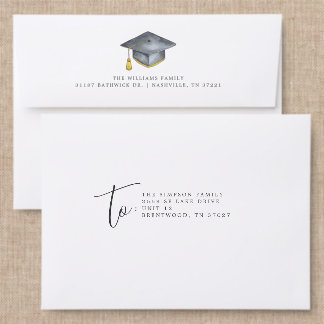 Elegant Graduate Addressed Envelopes