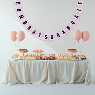 Elegant Graduate Custom Bunting Flags