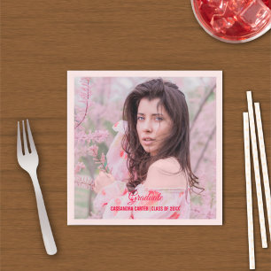 Elegant Graduate Custom Photo Napkins