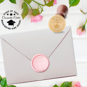 Elegant Graduate Custom Text Wax Seal Stamp