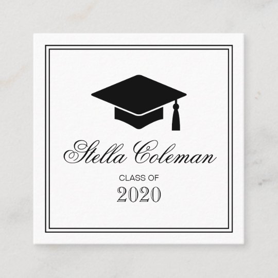 Elegant graduate graduation name card | Zazzle.com