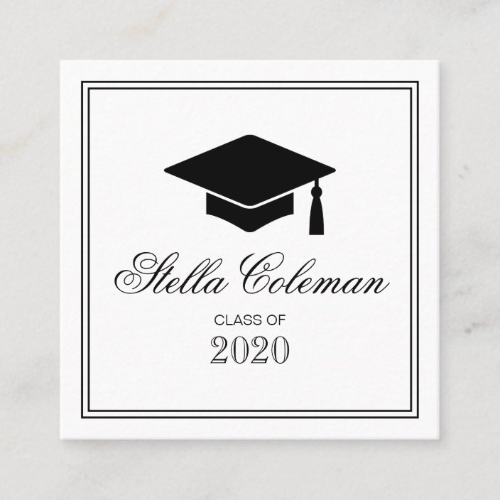 Elegant graduate graduation name card | Zazzle.com
