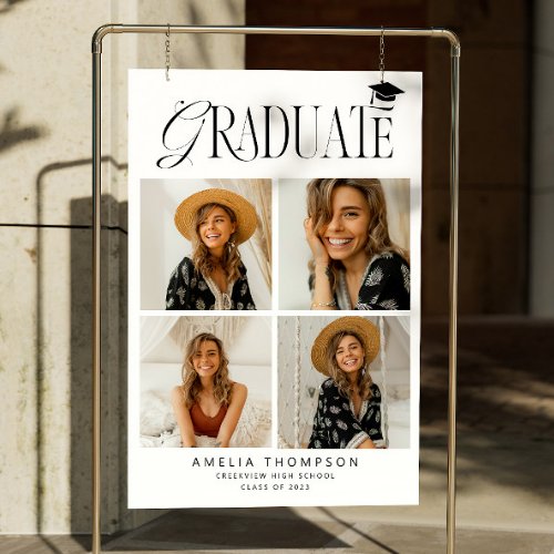 Elegant Graduate Graduation Party Photo Collage Foam Board