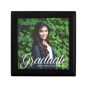 Elegant Graduate Photo 2025 Graduation Party Gift Box