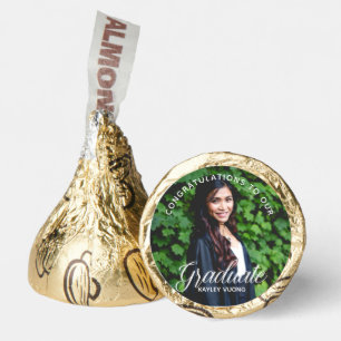 Elegant Graduate Photo 2025 Graduation Party Hershey®'s Kisses®