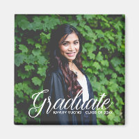 Elegant Graduate Photo Graduation Announcement