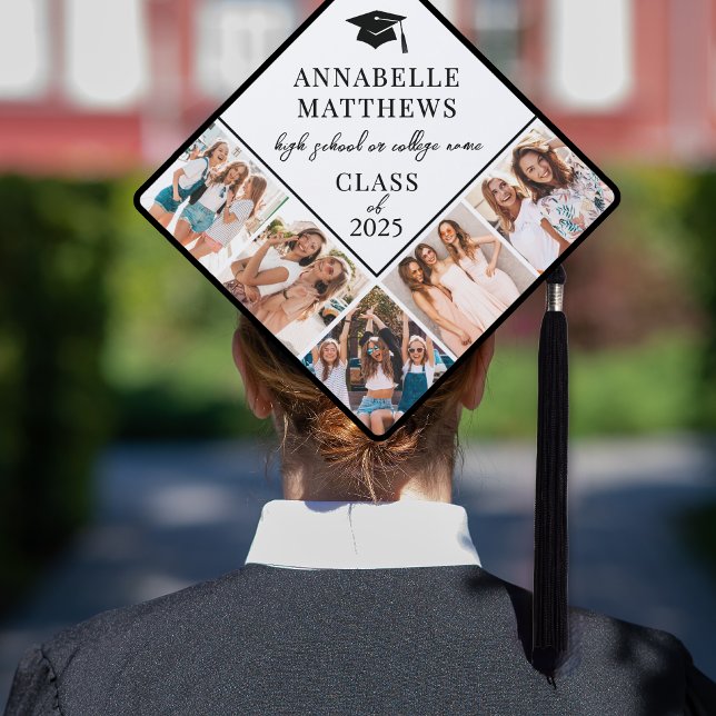 Elegant Graduate Photo Graduation Cap Topper (Elegant Graduate Photo Graduation Cap Topper )