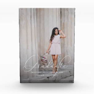 Elegant Graduate Script with Photo