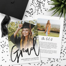 Elegant Graduate Simple Photo Graduation