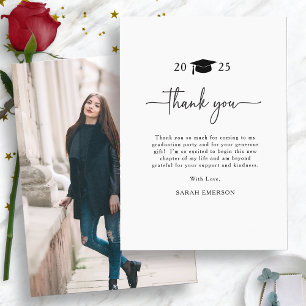 Elegant Graduate Thank You Card