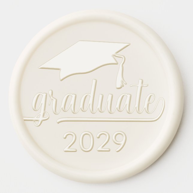 Elegant Graduate Wax Seal Sticker (Front)