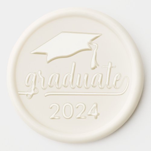 Elegant Graduate Wax Seal Sticker