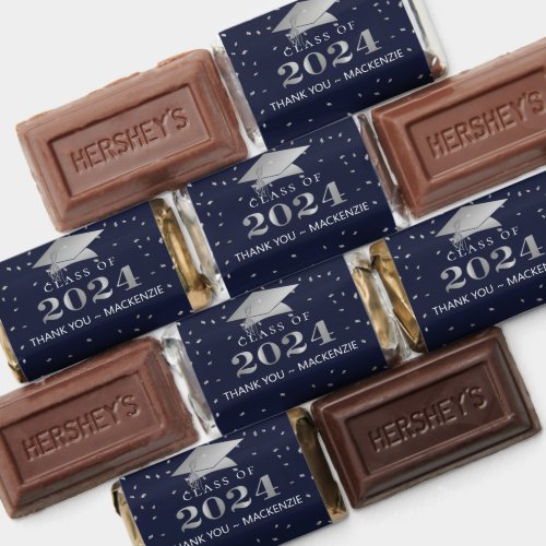 Elegant Graduation 2024 Thank You Custom Color Hersheys Miniatures