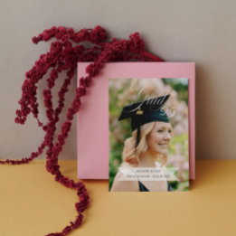 Elegant Graduation Announcement Multiple Photos