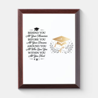 Elegant Graduation Award Plaque