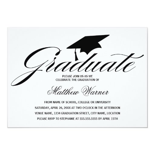 Graduation Invitation Paper 8