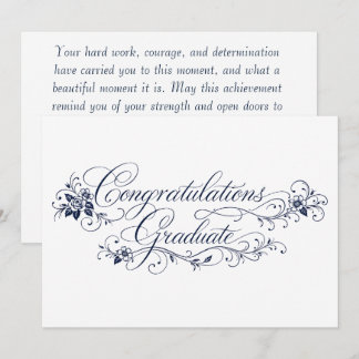 Elegant Graduation Card with Heartfelt Message 