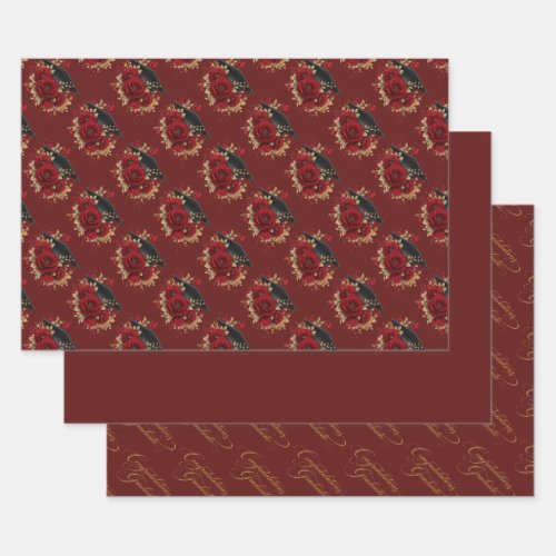 Elegant Graduation Celebration • Gold Script  Wrapping Paper Sheets