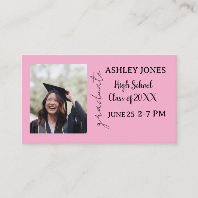 Elegant Graduation Celebration Invitation Card (Front)