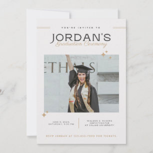 Elegant Graduation Ceremony Invitation  