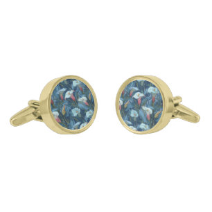 Elegant Graduation Gifts Calla Lilies Cufflinks