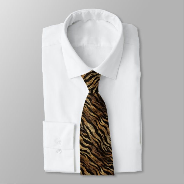 Elegant Graduation Gifts For Him Tiger Skin Neck Tie (Tied)