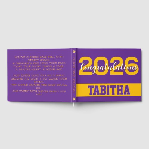 Elegant Graduation Guest Book