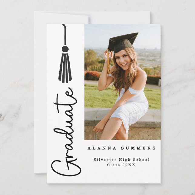 Elegant Graduation Invitation (Front)